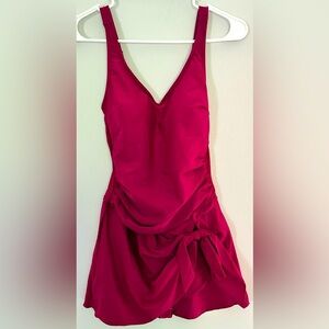 Aidonger One Piece Swim Dress for Women Tummy Control - Size Small -New With Tag